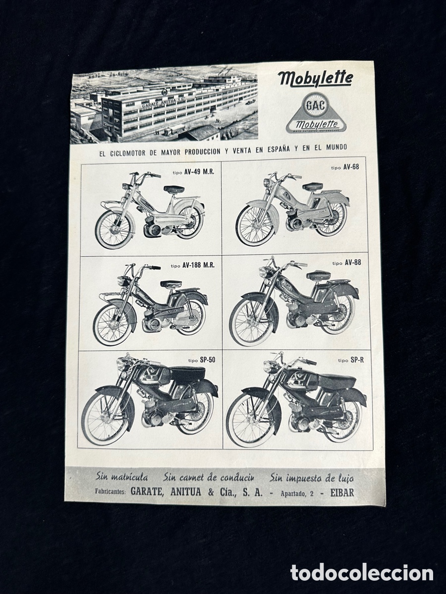 Automobili e Motociclette: Mobylete ciclomotor publicidad