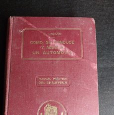Coches y Motocicletas: COMO CONDUCE Y MANEJA UN AUTOMOVIL - E. LOZANO - 1940