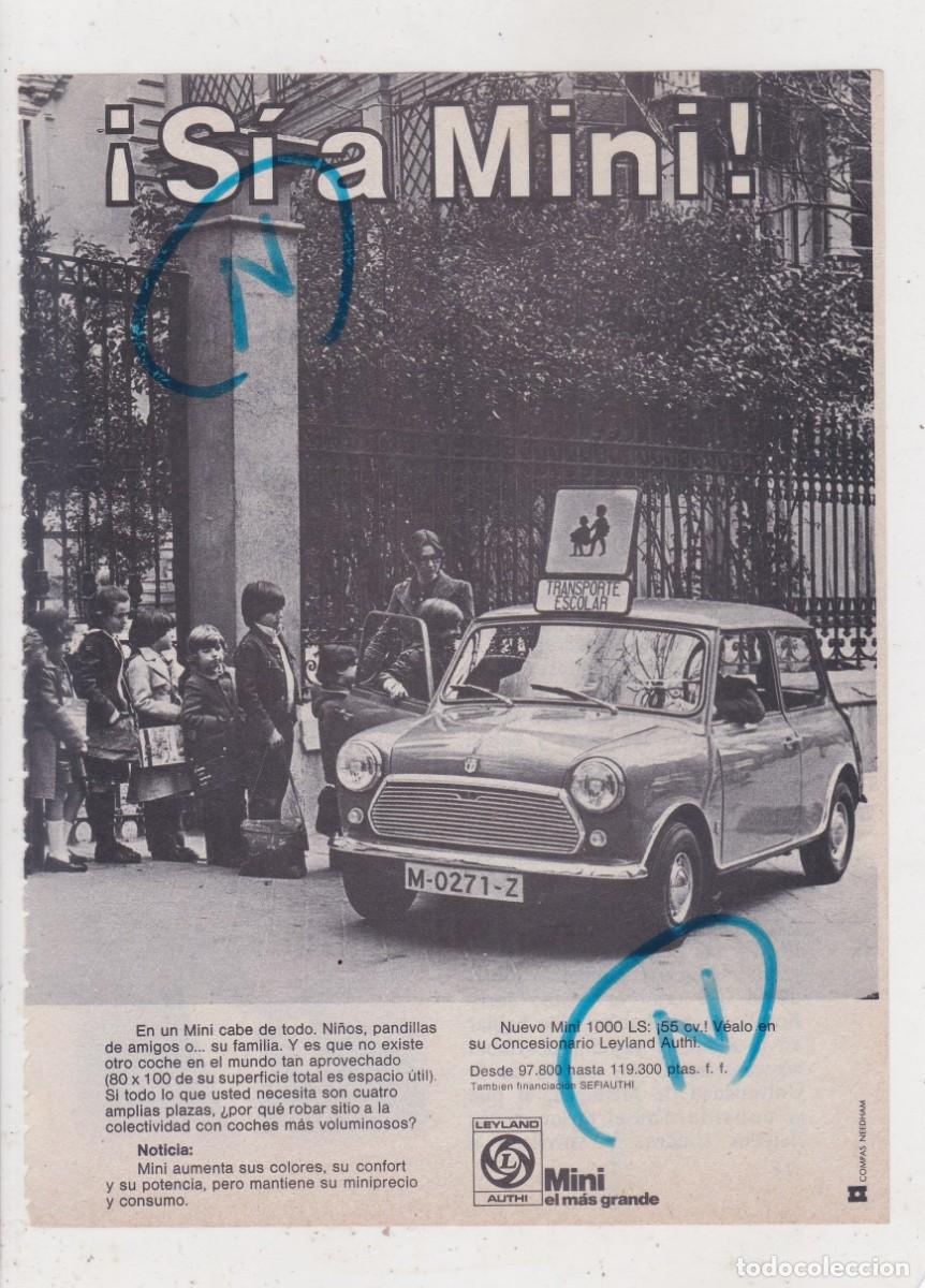 Automobili e Motociclette: PUBLICIDAD 1974. ANUNCIO COCHE MINI. LEYLAND AUTHI