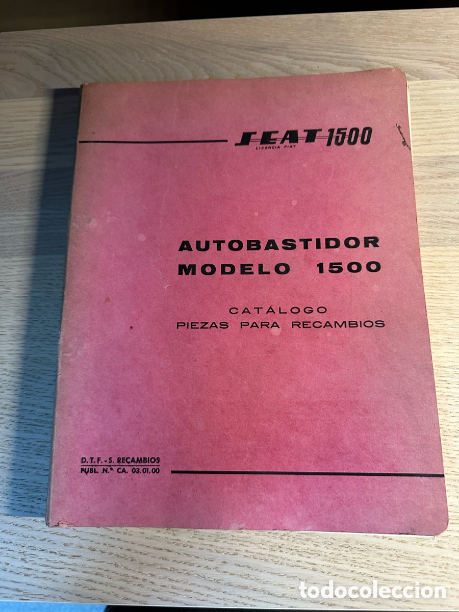 Coches y Motocicletas: Seat 1500 catalogo piezas y recambios
