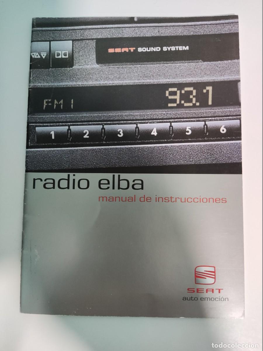 Coches y motocicletas: MANUAL DE INSTRUCCIONES RADIO ELBA SEAT