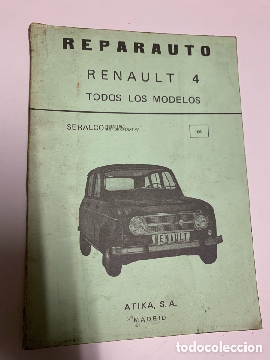 Autos und Motorr&auml;der: Libro manual de taller reparauto n&ordm; 106 renault 4 todos los modelos