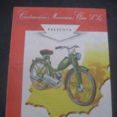 Coches y Motocicletas: FOLLETO CATALOGO VELOMOTOR GORRION I 49 C.C. CLUA BARCELONA. ORIGINAL AÑOS 50