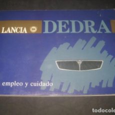 Coches y Motocicletas: LANCIA DEDRA MANUAL DE USUARIO, SU EMPLEO Y CUIDADO. ORIGINAL EN ESPAÑOL AÑO 1989