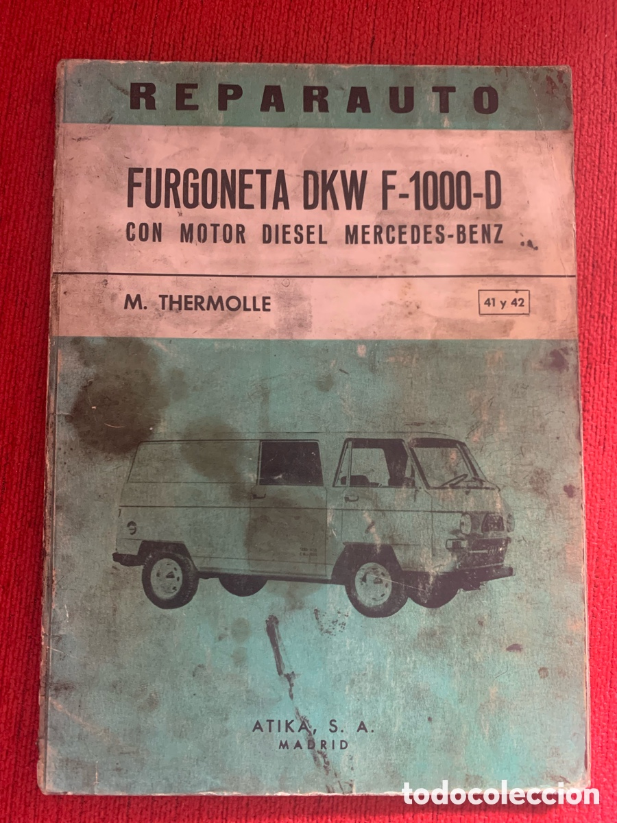 Autos und Motorr&auml;der: Libro manual de reparacion de taller reparauto n&ordm; 41-42 furgoneta dkw f-1000-d