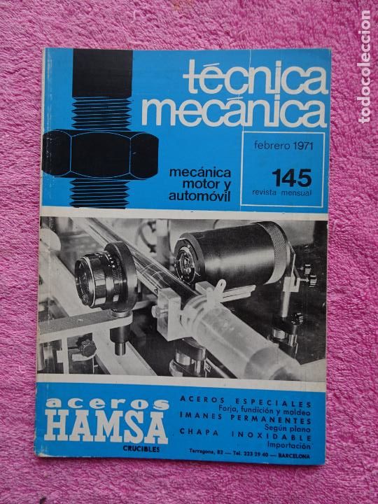Coches y Motocicletas: t&eacute;cnica mec&aacute;nica 145 mec&aacute;nica motor y autom&oacute;viles ediciones ceac 1971 febrero