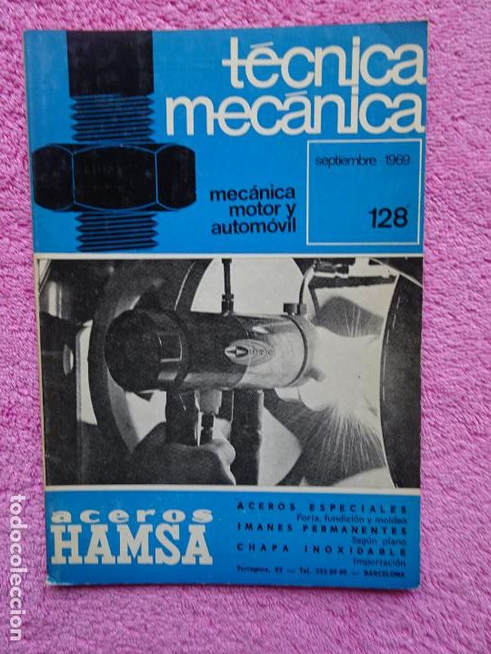 Coches y Motocicletas: t&eacute;cnica mec&aacute;nica 128 mec&aacute;nica motor y autom&oacute;viles ediciones ceac 1969 septiembre