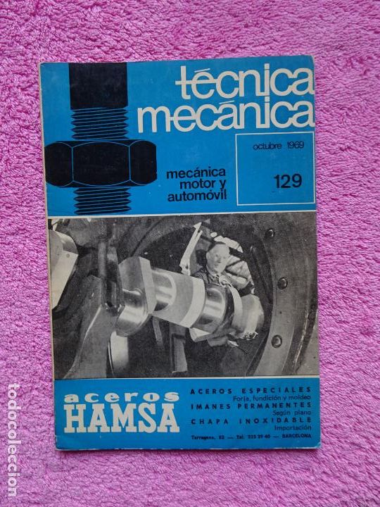 Coches y Motocicletas: t&eacute;cnica mec&aacute;nica 129 mec&aacute;nica motor y autom&oacute;viles ediciones ceac 1969 octubre