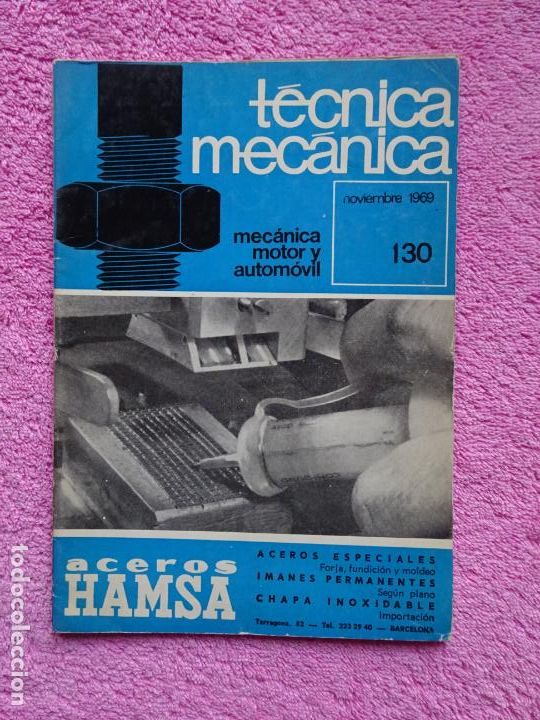 Coches y Motocicletas: t&eacute;cnica mec&aacute;nica 130 mec&aacute;nica motor y autom&oacute;viles ediciones ceac 1969 noviembre