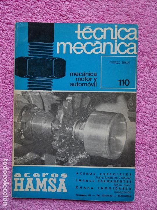 Coches y Motocicletas: t&eacute;cnica mec&aacute;nica 110 mec&aacute;nica motor y autom&oacute;viles ediciones ceac 1968 marzo