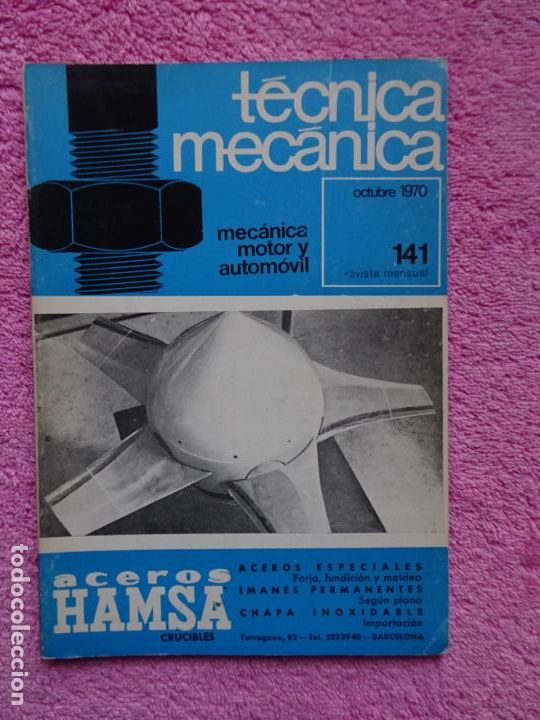 Voitures et Motocyclettes: t&eacute;cnica mec&aacute;nica 141 mec&aacute;nica motor y autom&oacute;viles ediciones ceac 1970 octubre