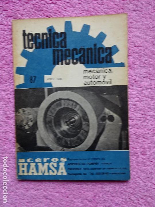 Coches y Motocicletas: t&eacute;cnica mec&aacute;nica 87 mec&aacute;nica motor y autom&oacute;viles ediciones ceac 1966 Abril