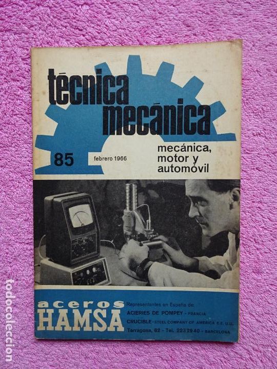 Coches y Motocicletas: t&eacute;cnica mec&aacute;nica 85 mec&aacute;nica motor y autom&oacute;viles ediciones ceac 1966 febrero