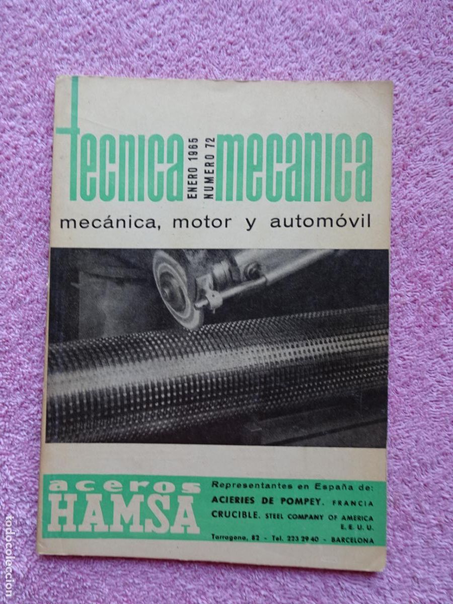 Coches y Motocicletas: t&eacute;cnica mec&aacute;nica 72 mec&aacute;nica motor y autom&oacute;viles ediciones ceac 1965 enero