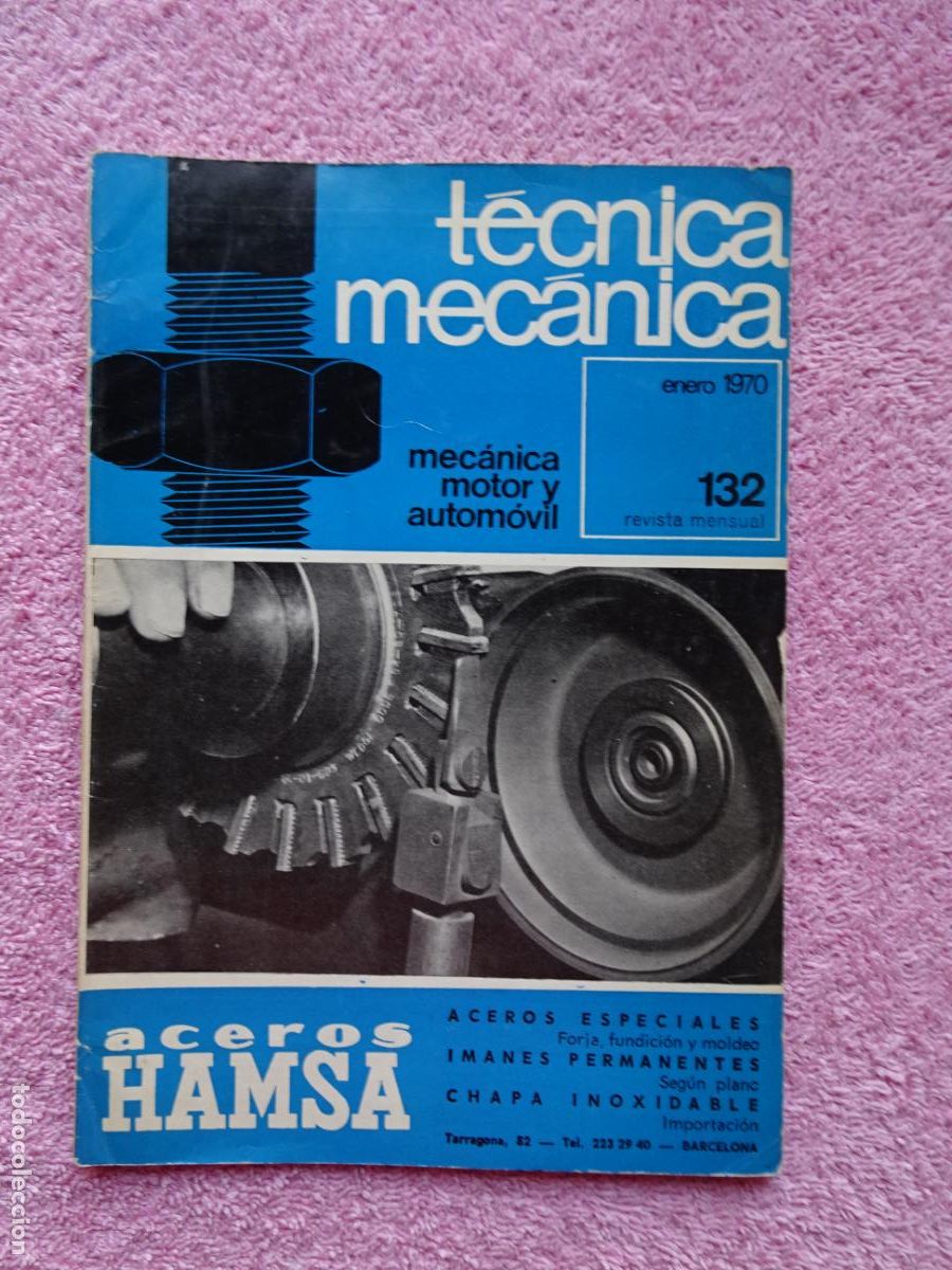 Carros e motociclos: t&eacute;cnica mec&aacute;nica 132 mec&aacute;nica motor y autom&oacute;viles ediciones ceac 1970 enero