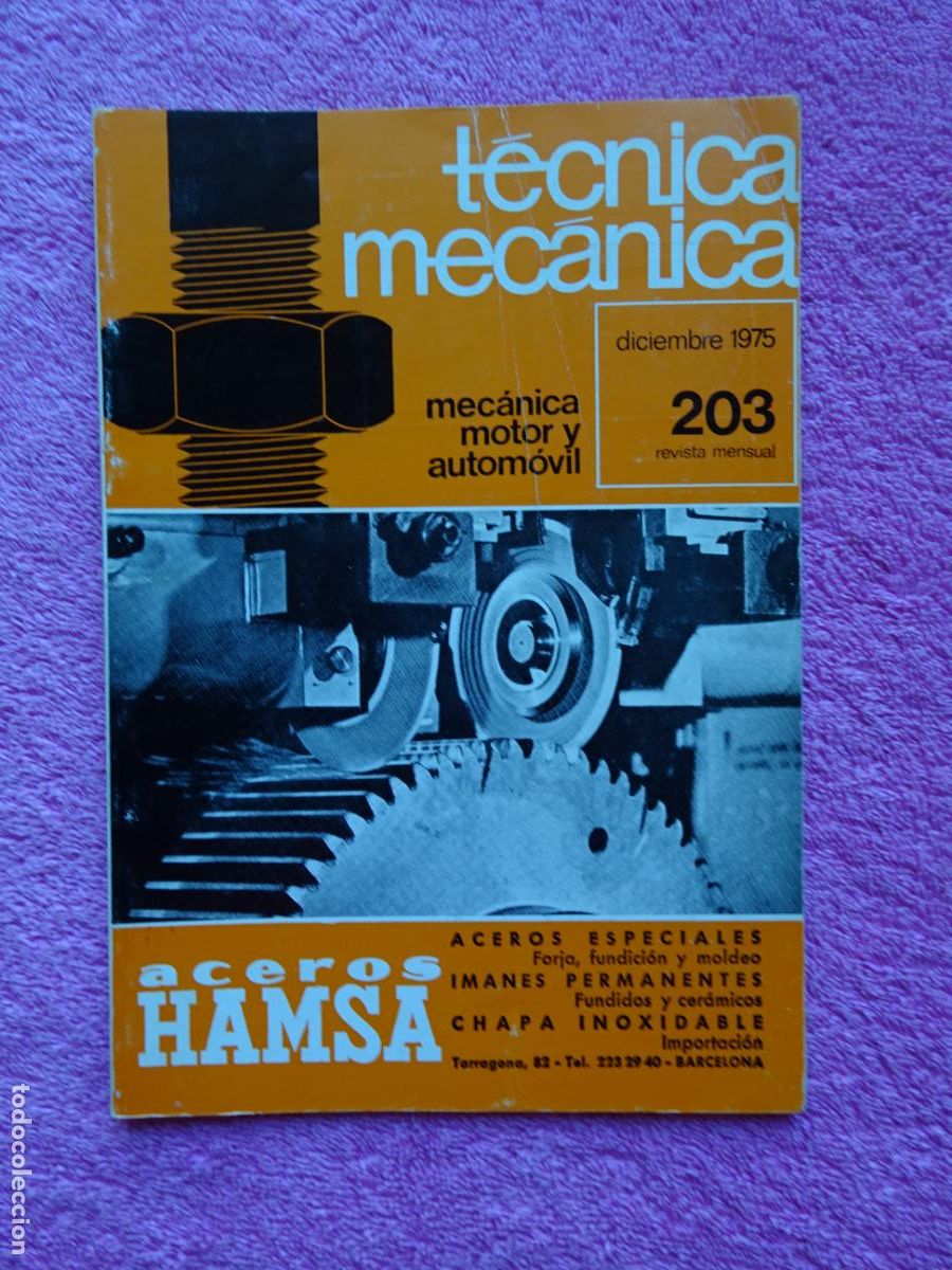 Coches y Motocicletas: t&eacute;cnica mec&aacute;nica 203 mec&aacute;nica motor y autom&oacute;viles ediciones ceac 1975 diciembre