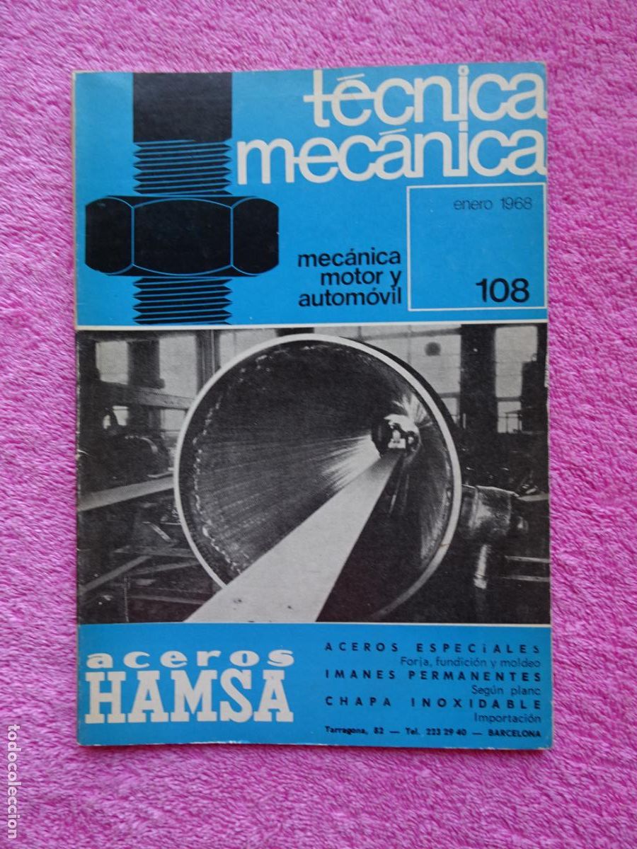 Voitures et Motocyclettes: t&eacute;cnica mec&aacute;nica 108 mec&aacute;nica motor y autom&oacute;viles ediciones ceac 1968 enero