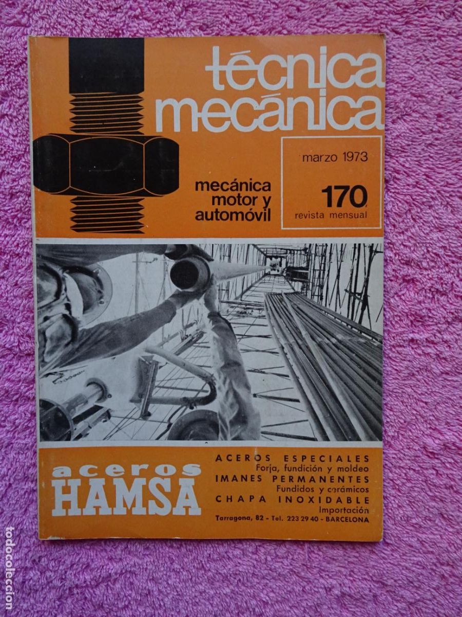 Coches y Motocicletas: t&eacute;cnica mec&aacute;nica 170 mec&aacute;nica motor y autom&oacute;viles ediciones ceac 1973 marzo