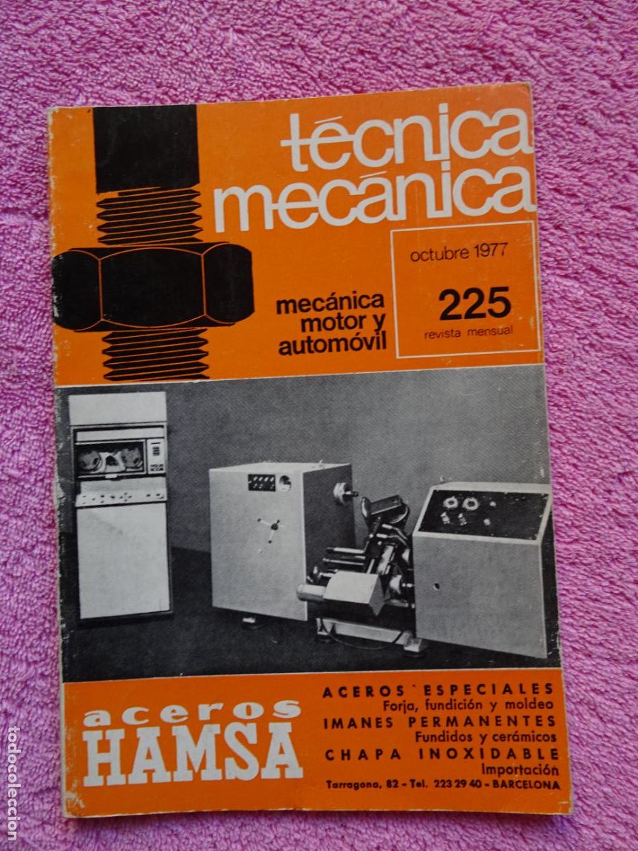 Carros e motociclos: t&eacute;cnica mec&aacute;nica 225 mec&aacute;nica motor y autom&oacute;viles ediciones ceac 1977 octubre