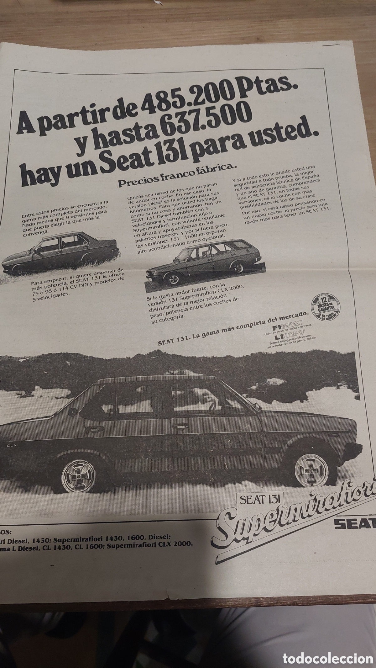 Autos und Motorr&auml;der: Publicidad seat131 supermiraf ori
