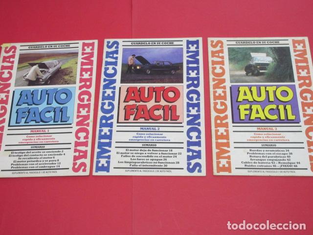 Autos und Motorr&auml;der: AUTO FACIL EMERGENCIAS 3 MANUALES N&ordm; 1 - 2 - 3