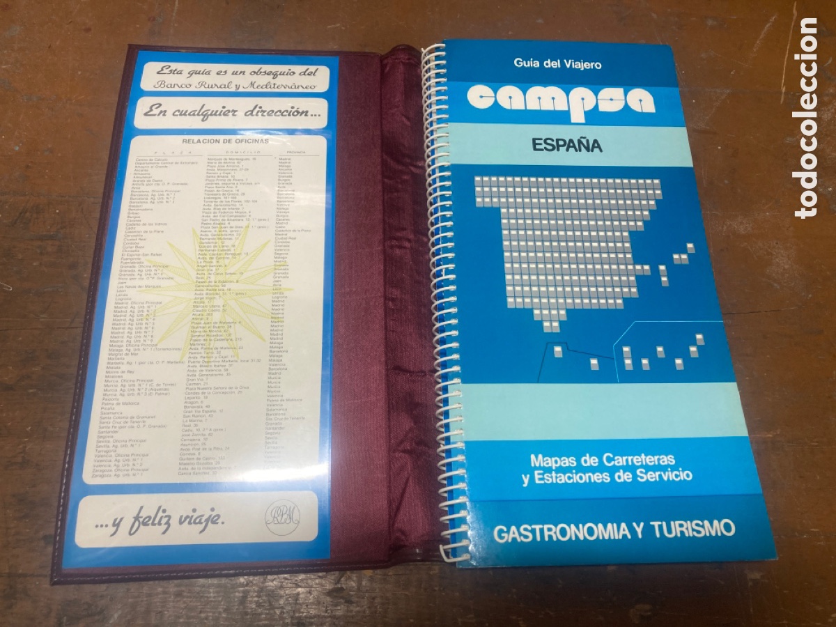 Coches y Motocicletas: Guia campsa a&ntilde;os 70 funda piel