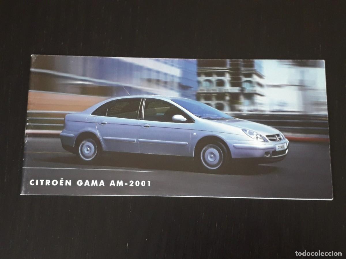Coches y Motocicletas: GAMA CITROEN SAXO XSARA XANTIA C5 C15 EVASION BERLINGO - FOLLETO CATALOGO PUBLICIDAD - ESP&Agrave;&Ntilde;OL 2001