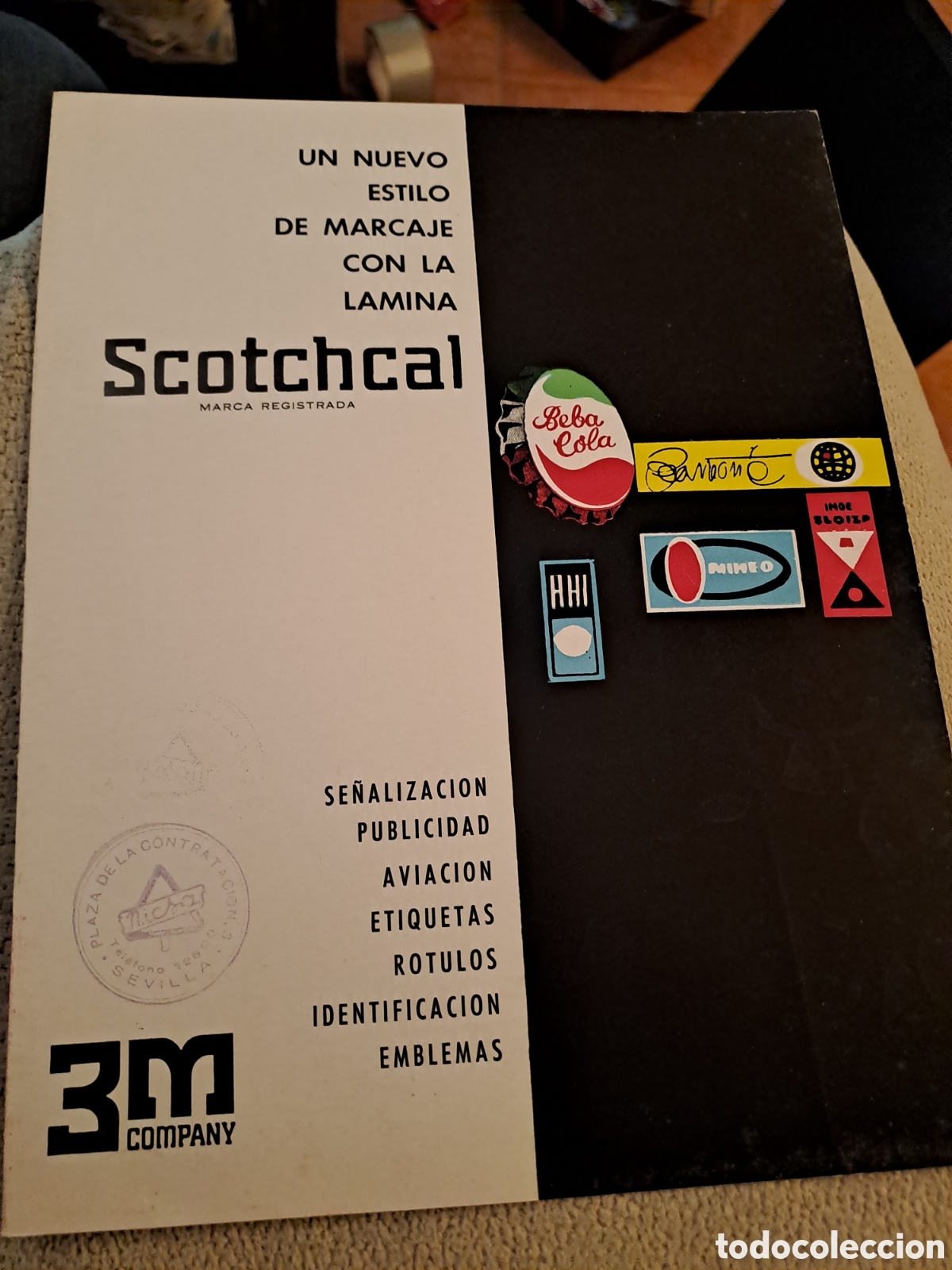 Cars and Motorcycles: ANTIGUO CAT&Aacute;LOGO SE&Ntilde;ALIZACION PUBLICIDAD A&Ntilde;OS 50 SCOTCHCAL 3M