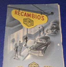 Coches y Motocicletas: RECAMBIOS IRIMO - AÑOS 30/40 - VERDAD EN LA CALIDAD / VERDAD EN LA GARANTÍA