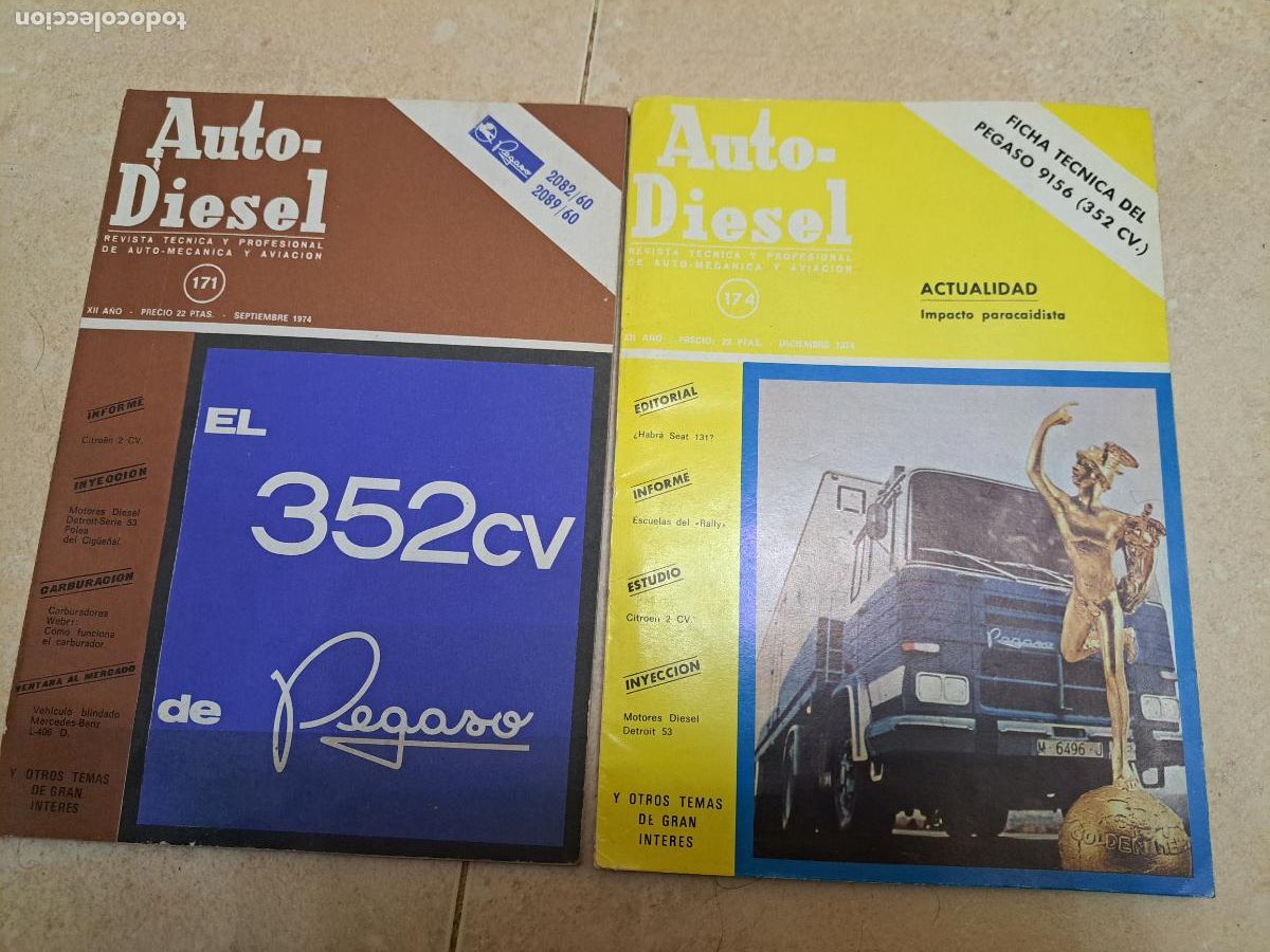 Coches y motocicletas: Revistas auto diesel portada pegaso 1974