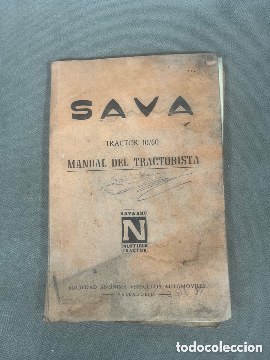 Coches y motocicletas: Cat&aacute;logo de tractor SAVA 10/60