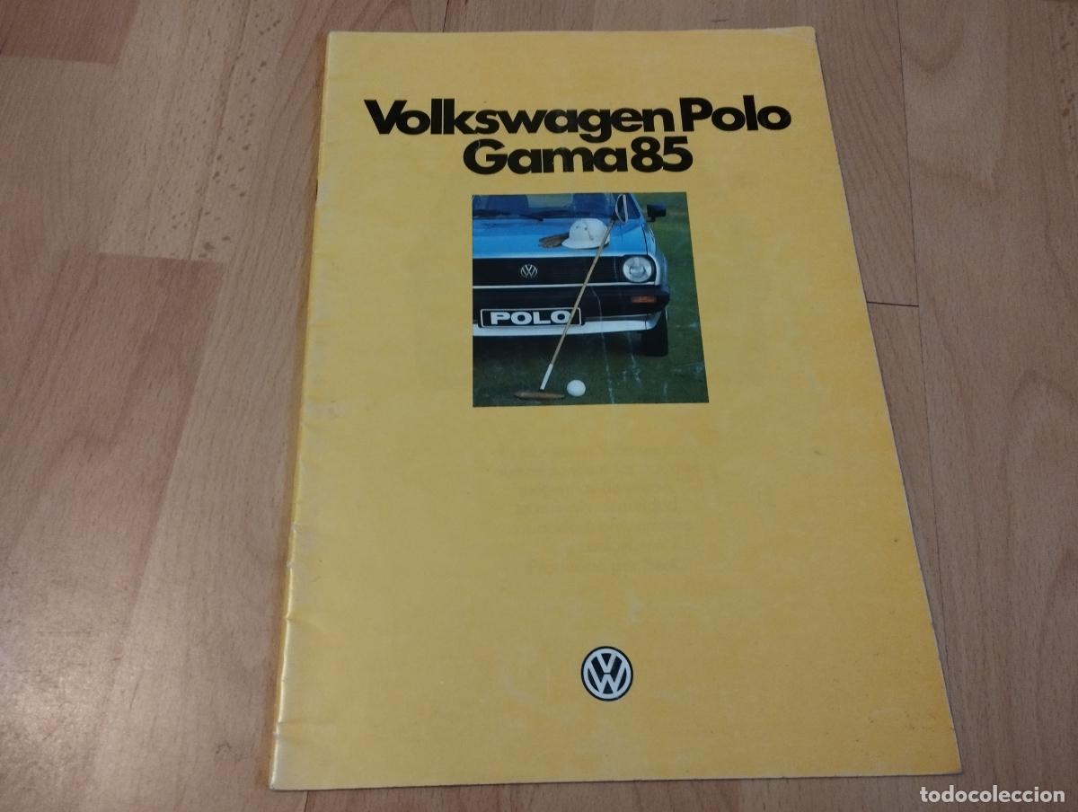Carros e motociclos: CATALOGO OFICIAL CONCESIONARIO VW VOLKSWAGEN POLO CASTELLANO COLOR A&Ntilde;O 1985