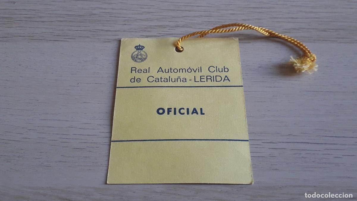 Coches y Motocicletas: Acreditaci&oacute;n Oficial L&eacute;rida, RACC Real Autom&oacute;vil Club Catalu&ntilde;a, a&ntilde;os 70.