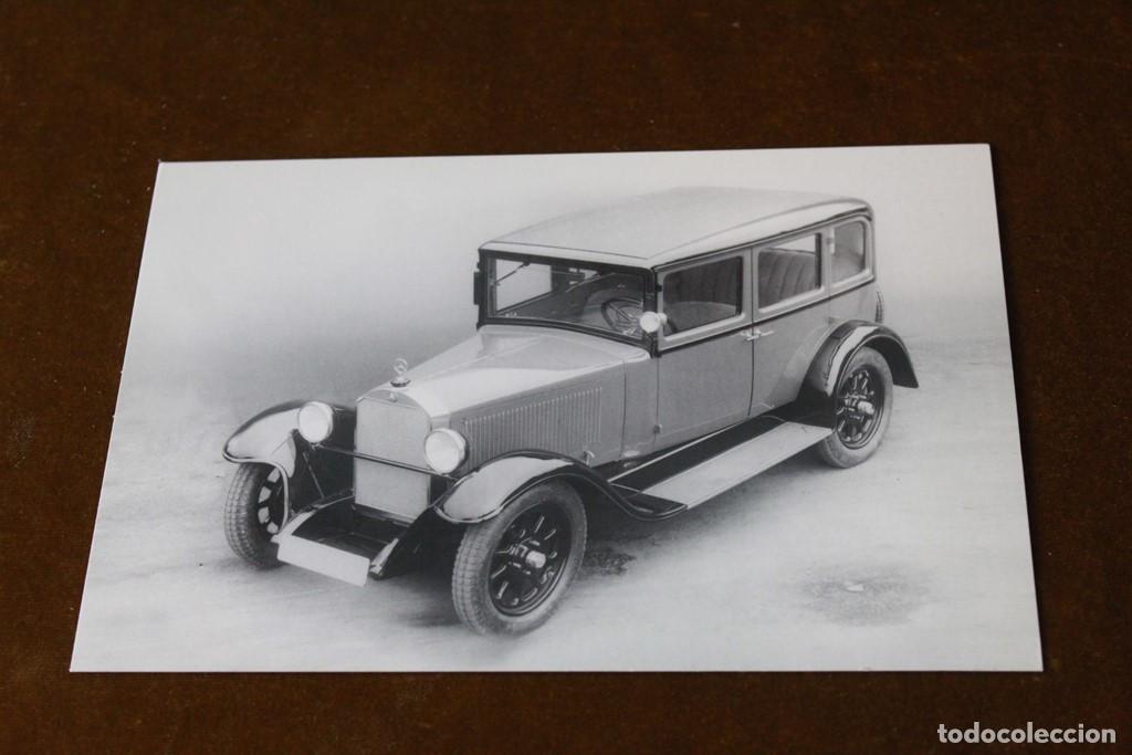 Voitures et Motocyclettes: Tarjeta postal Mercedes Benz 8/38 cv (1927). Edici&oacute;n exclusiva de Cl&aacute;sicos