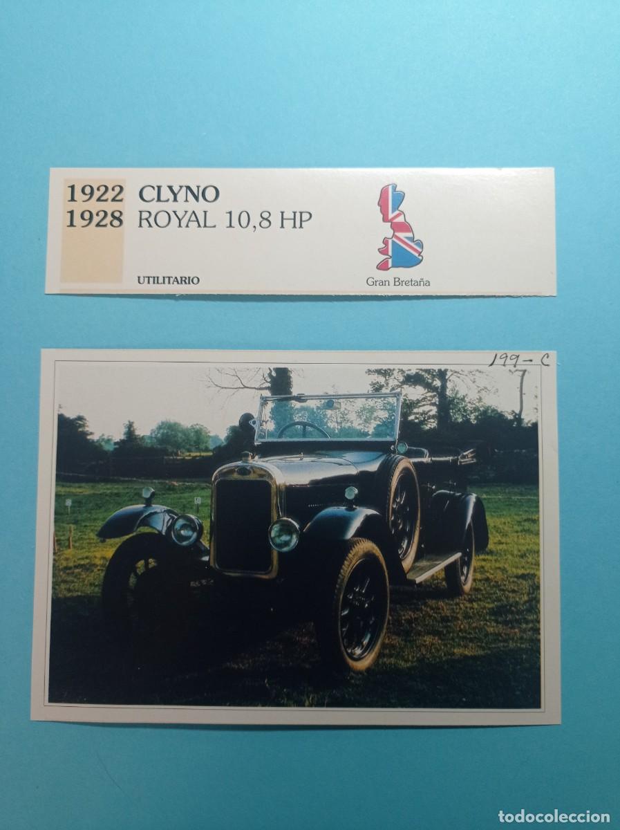 Automobili e Motociclette: FICHA: CLYNO ROYAL 10,8 HP UTILITARIO 1922. AUTOS DE COLECCI&Oacute;N. PLANETA AGOSTINI, 1992. RECORTADA ++