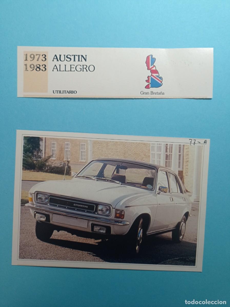 Automobili e Motociclette: FICHA: AUSTIN ALLEGRO 1973 UTILITARIO. AUTOS DE COLECCI&Oacute;N. PLANETA AGOSTINI, 1992. RECORTADA VER +