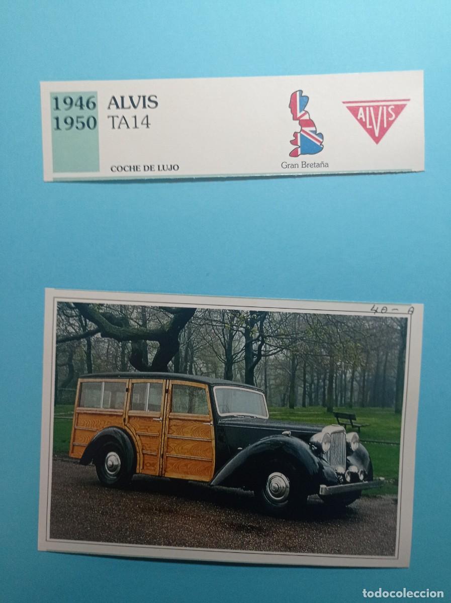 Automobili e Motociclette: FICHA: ALVIS TA14 LUJO 1946. AUTOS DE COLECCI&Oacute;N. PLANETA AGOSTINI, 1992. RECORTADA VER +