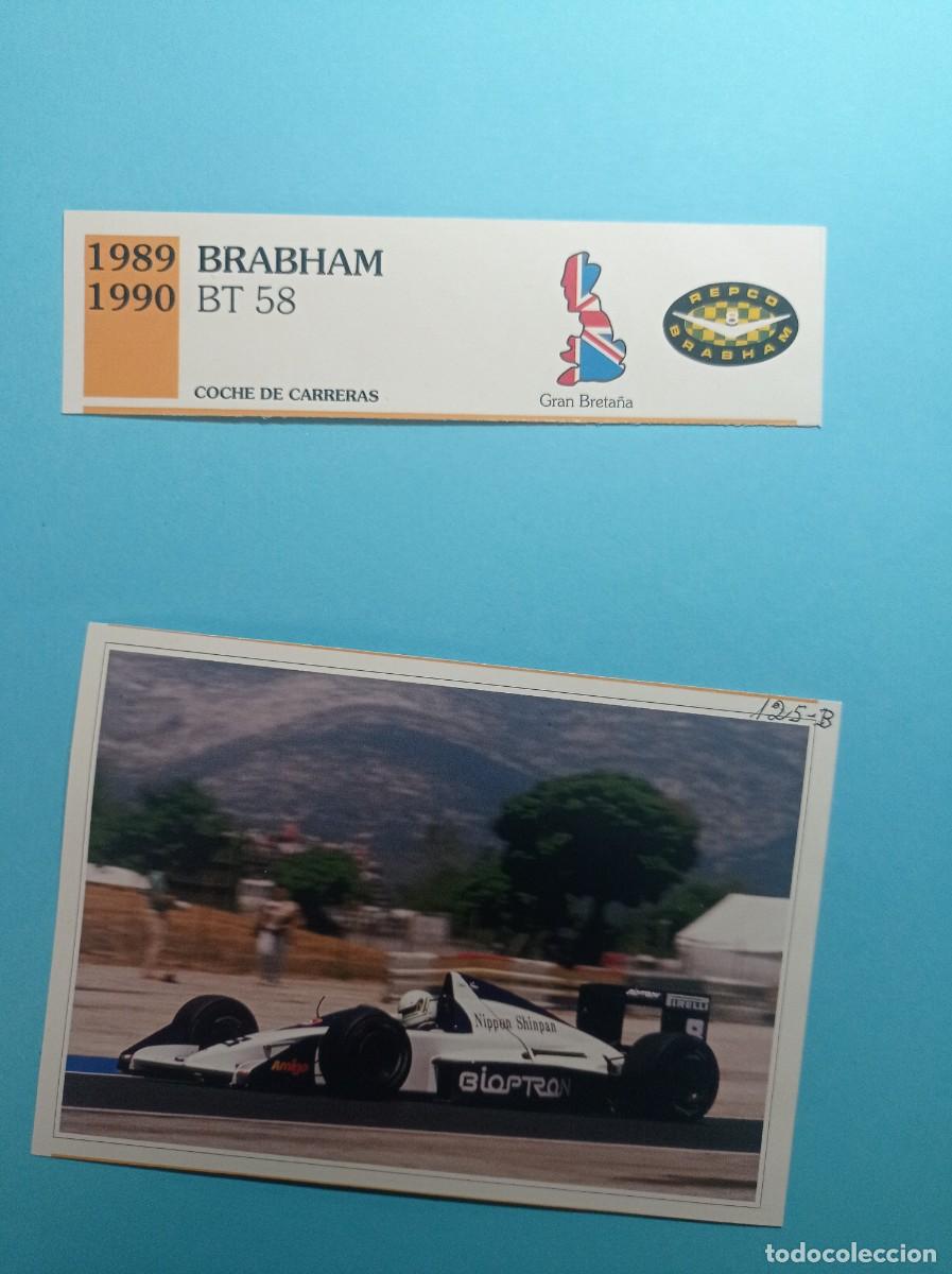 Automobili e Motociclette: FICHA: BRABHAM BT 58 CARRERAS 1989. AUTOS DE COLECCI&Oacute;N. PLANETA AGOSTINI, 1992. RECORTADA VER +