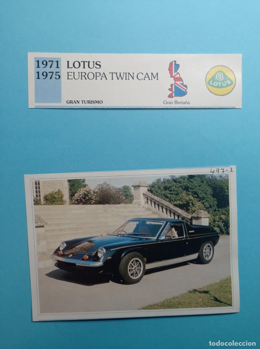 Automobili e Motociclette: FICHA: LOTUS EUROPA TWIN CAM 1971. AUTOS DE COLECCI&Oacute;N. PLANETA AGOSTINI, 1992. RECORTADA VER +