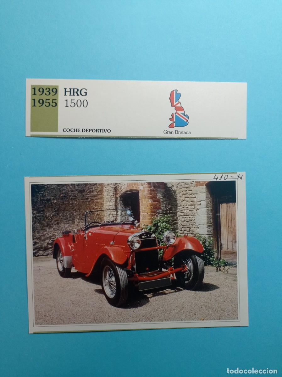 Automobili e Motociclette: FICHA: HRG 1500 DEPORTIVO 1939. AUTOS DE COLECCI&Oacute;N. PLANETA AGOSTINI, 1992. RECORTADA VER +