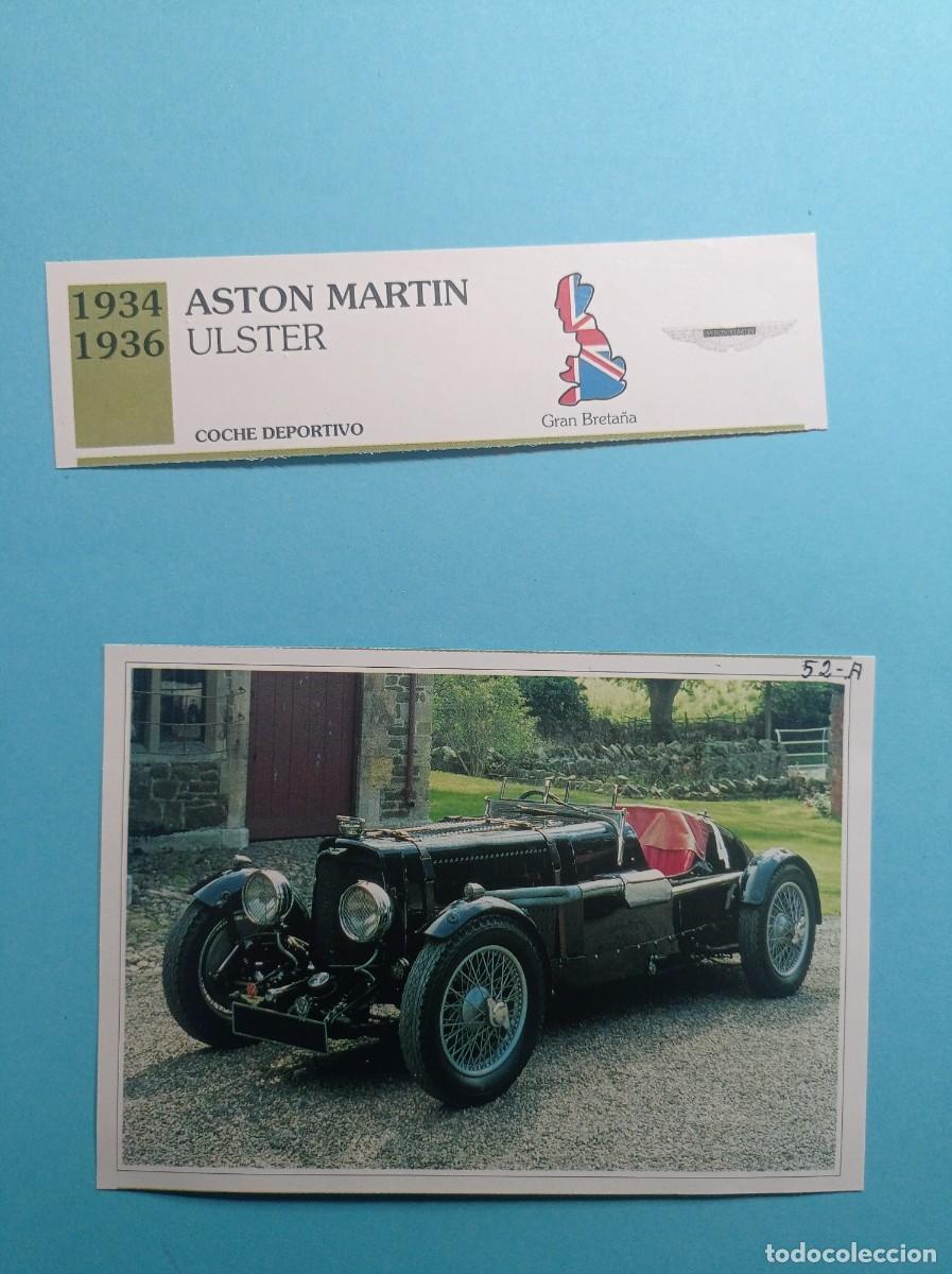 Automobili e Motociclette: FICHA: ASTON MARTIN ULSTER DEPROTIVO 1934. AUTOS DE COLECCI&Oacute;N. PLANETA AGOSTINI, 1992. RECORTADA VER