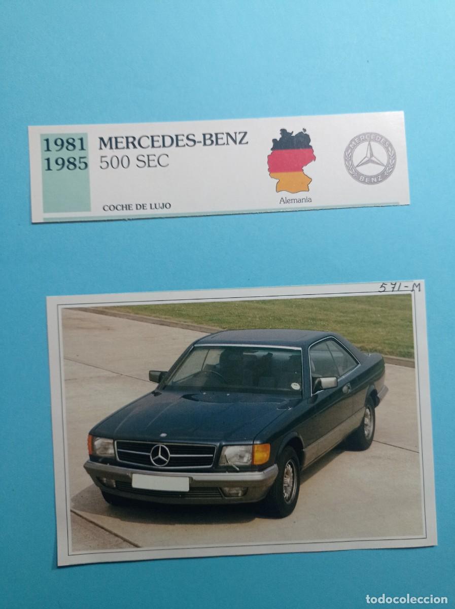 Automobili e Motociclette: FICHA: MERCEDES BENZ 500 SEC 1981 LUJO. AUTOS DE COLECCI&Oacute;N. PLANETA AGOSTINI, 1992. RECORTADA VER
