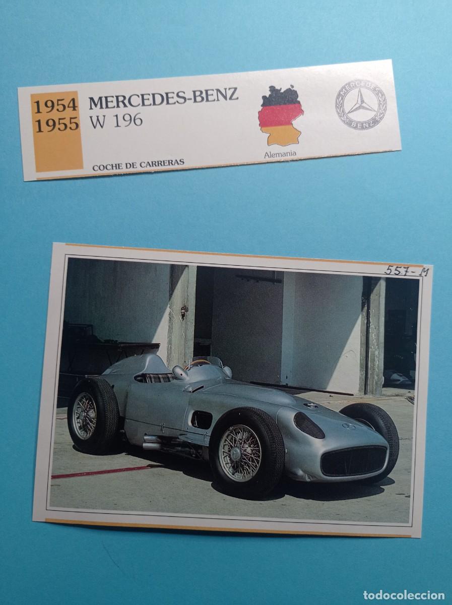 Automobili e Motociclette: FICHA: MERCEDES BENZ W 196 CARRERAS 1954. AUTOS DE COLECCI&Oacute;N. PLANETA AGOSTINI, 1992. RECORTADA VER