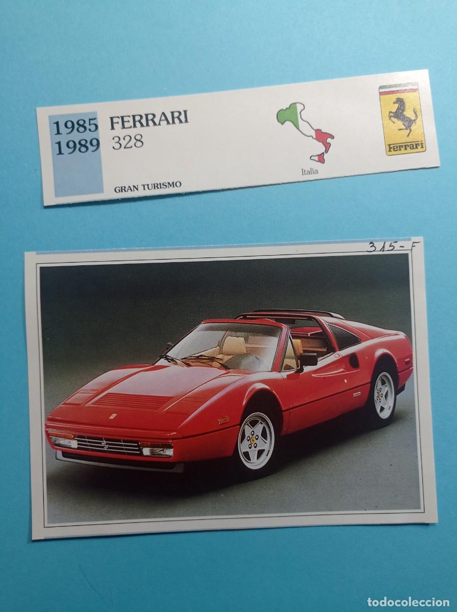 Automobili e Motociclette: FICHA: FERRARI 328 TURISMO 1985. AUTOS DE COLECCI&Oacute;N. PLANETA AGOSTINI, 1992. RECORTADA VER
