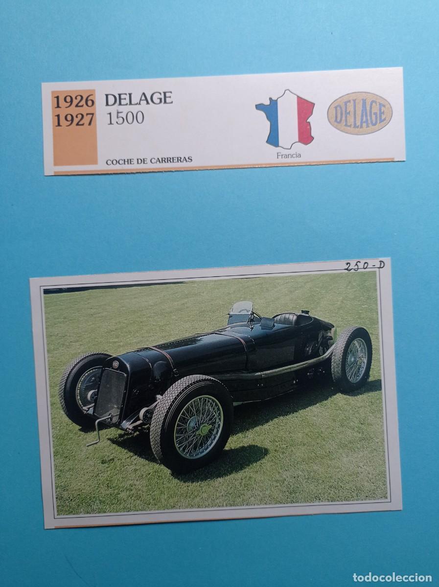 Automobili e Motociclette: FICHA: DELAGE 1500 CARRERAS 1926. AUTOS DE COLECCI&Oacute;N. PLANETA AGOSTINI, 1992. RECORTADA VER