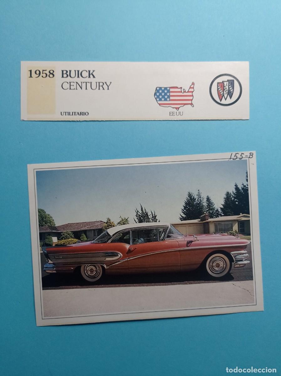 Automobili e Motociclette: FICHA: BUICK CENTURY UTILITARIO 1958. AUTOS DE COLECCI&Oacute;N. PLANETA AGOSTINI, 1992. RECORTADA VER ++