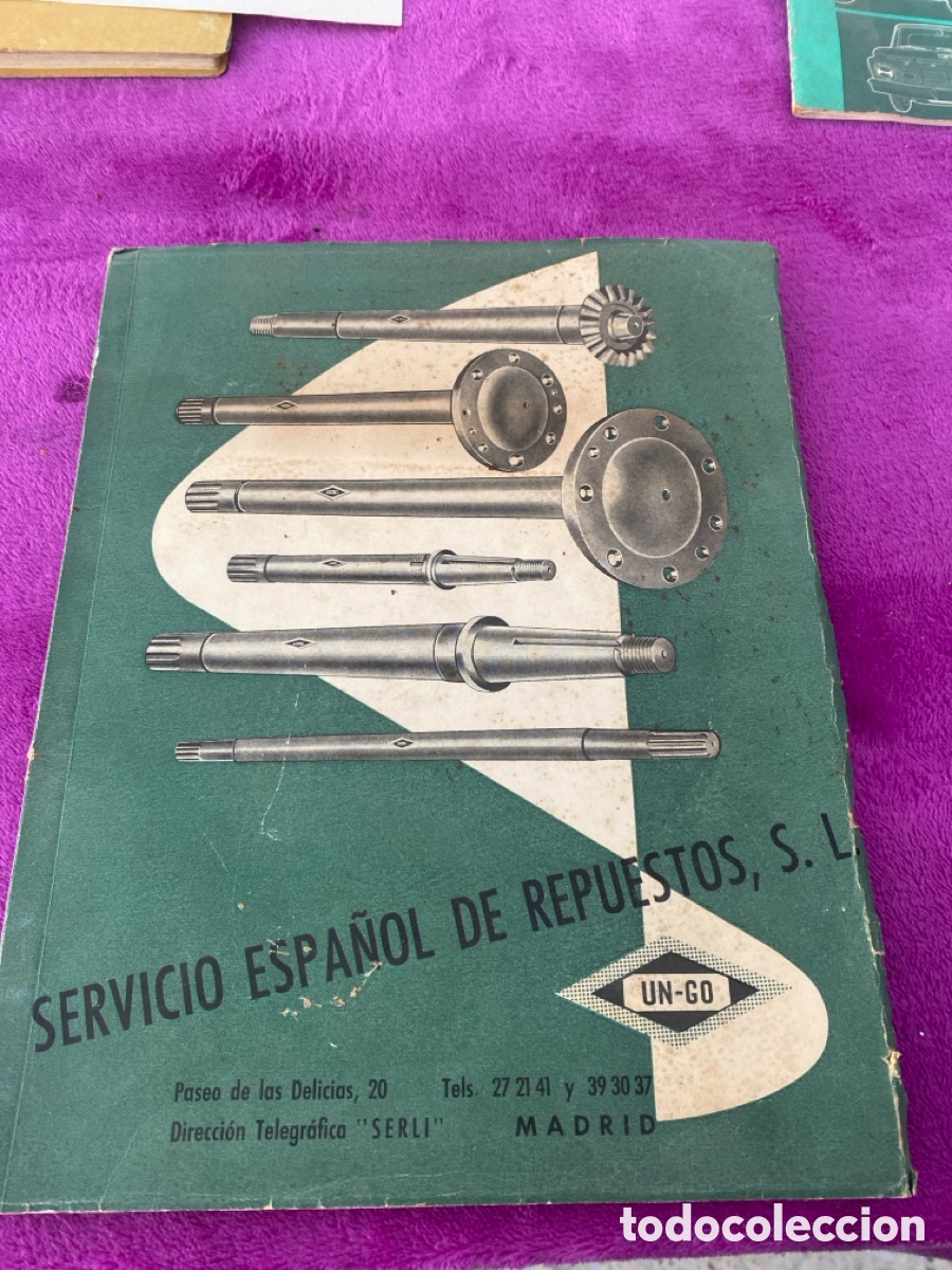 Automobili e Motociclette: SERVICIO ESPA&Ntilde;OL DE REPUESTOS ,cat&aacute;logo general n80 mayo 1955