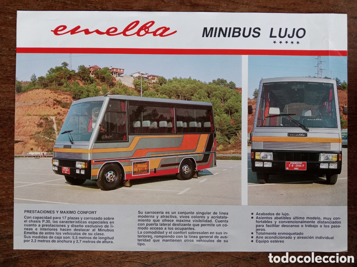 Automobili e Motociclette: Cat&aacute;logo minib&uacute;s emelba de 1985