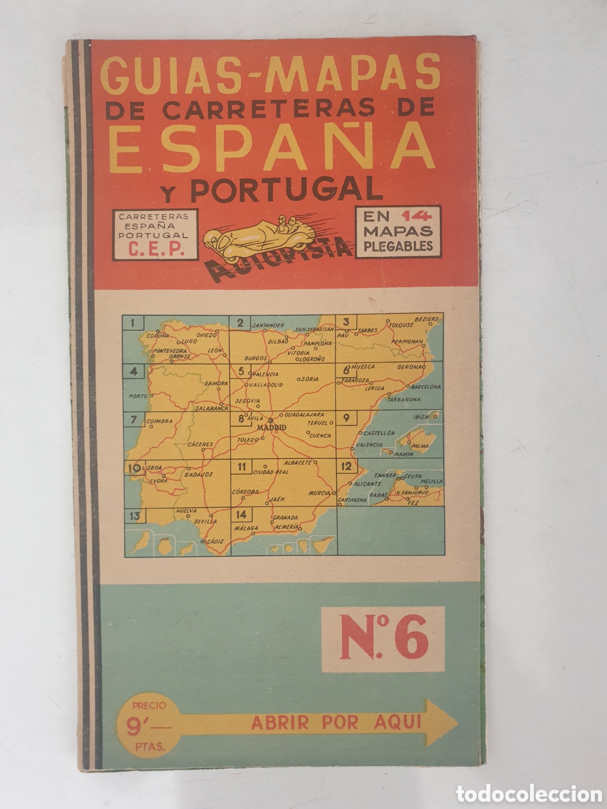 Automobili e Motociclette: GU&Iacute;AS-MAPAS DE CARRETERAS DE ESPA&Ntilde;A Y PORTUGAL. N&deg;6. CASA DEL LIBRO