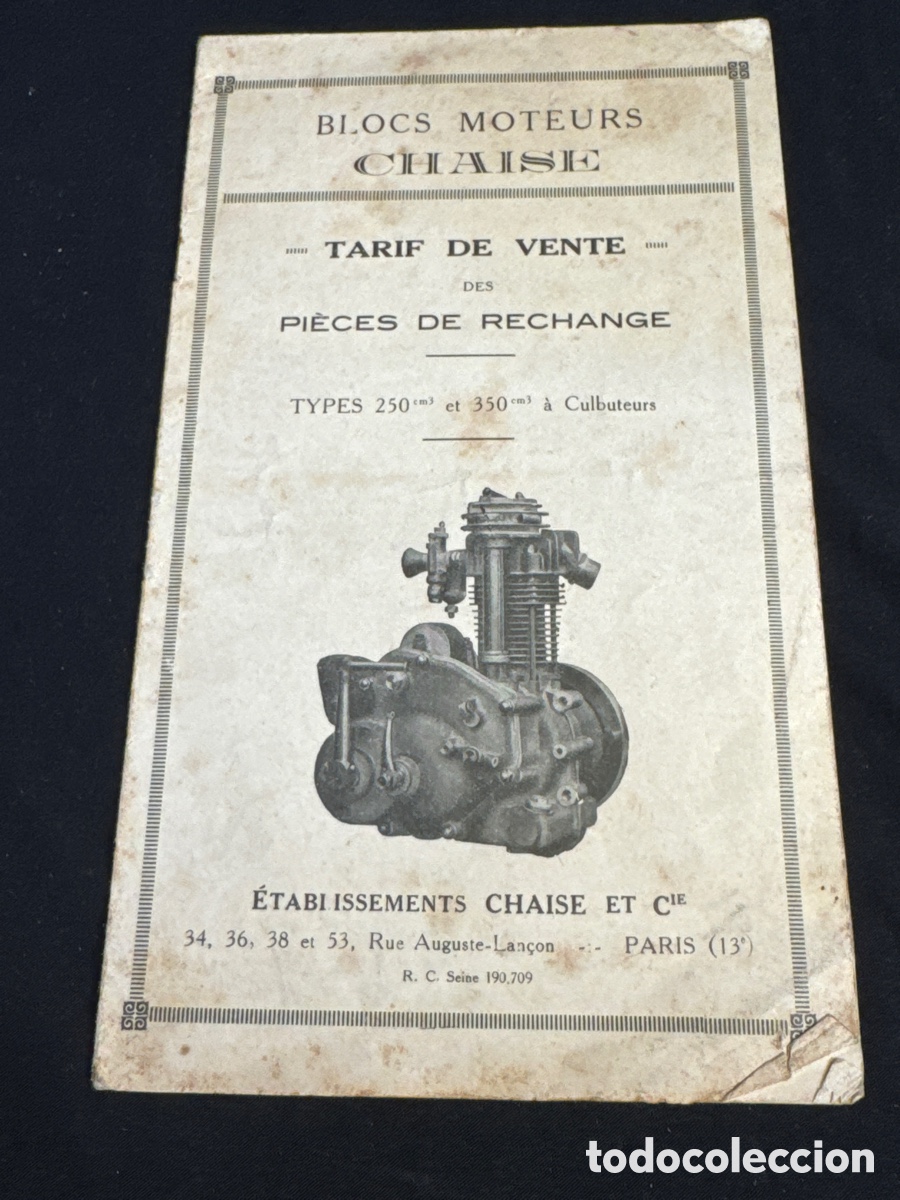 Automobili e Motociclette: Tarifa de venta Chaise